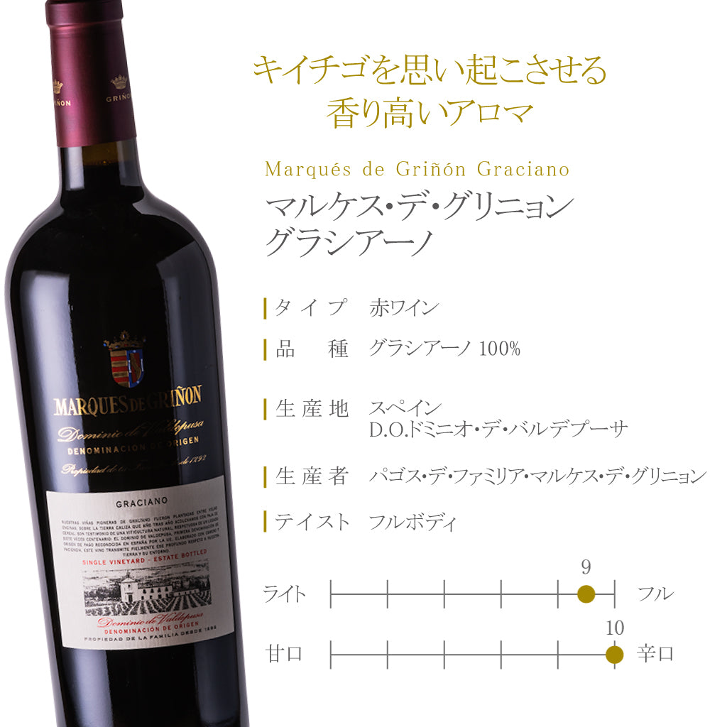 マルケス・デ・グリニョン グラシアーノ | スペインワインの通販・専門店【 SUKORUNI WINE スコルニ・ワイン 】