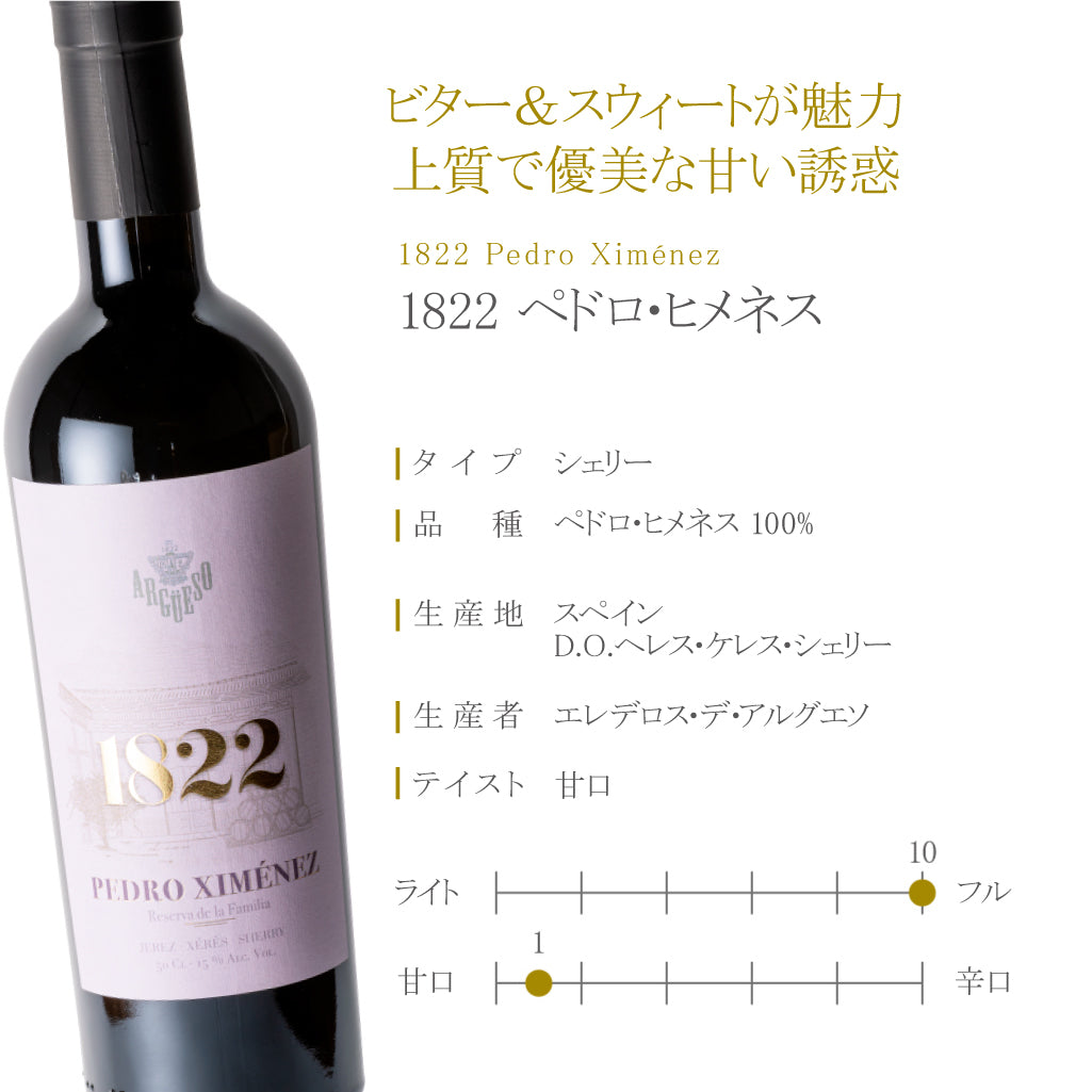 1822 ペドロ・ヒメネス - SUKORUNI WINE – スペインワインの通販・専門